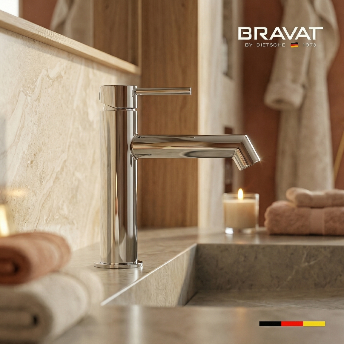 Смеситель для раковины цвет хром BRAVAT F1788919CP-SW