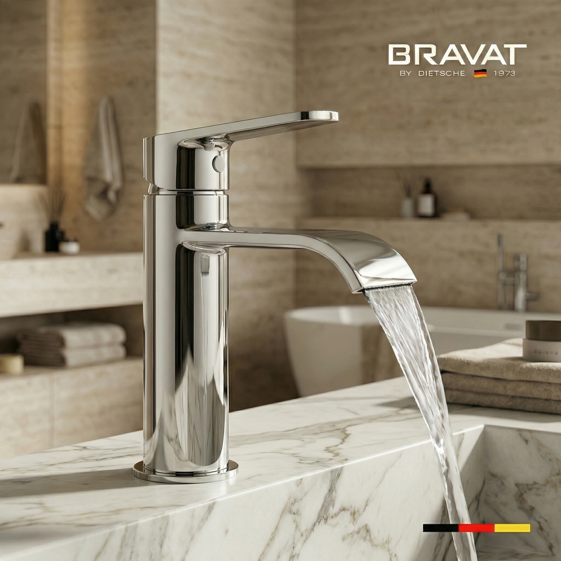 Смеситель для раковины цвет хром BRAVAT F1795926CP-SW