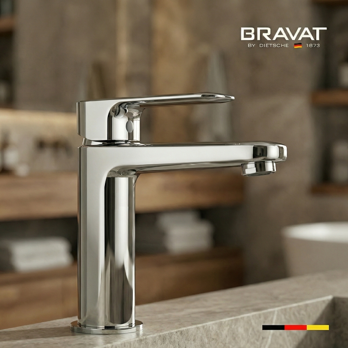 Смеситель для раковины цвет хром BRAVAT F1796927CP-SW